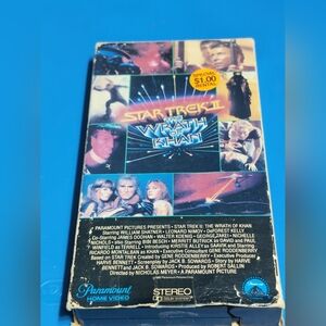 Star Trek II: The Wrath of Khan VHS — Retro Movie Cover